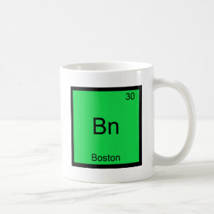 Mug Bn - Chemise Boston City symbole d'élément de chim