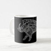 Mug Boar sauvage avec Runes (Devant gauche)