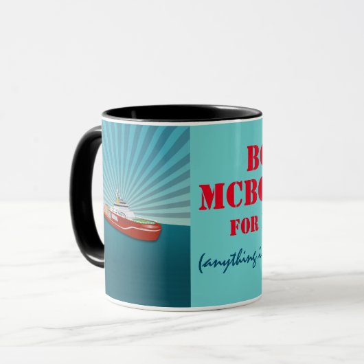 Mug Boaty McBoatface à la présidence (Devant gauche)
