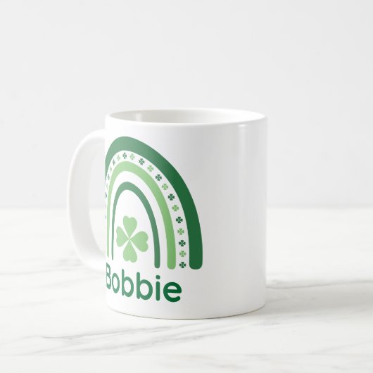 Mug Bobbie Nom Clover Boho Rainbow (Devant gauche)