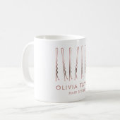 Mug Bobby Pins Coiffeur Stylo Salon de coiffure Coiffe (Devant gauche)