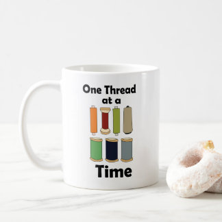 Mug Bobines de Fil Une à la Fois Motivationnel