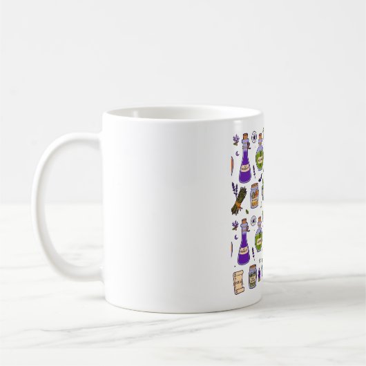 Mug Bocaux de potions de l'apothicaire de sorcière Mot (Gauche)