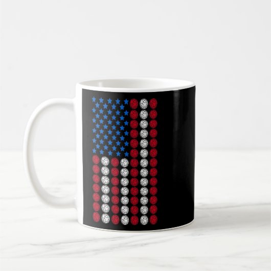 Mug Bocce Vintage USA American Flag Bocce 2 (Gauche)