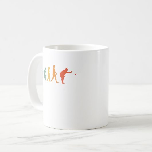 Mug Boccia Evolution Retro Boule Petanque (Devant gauche)