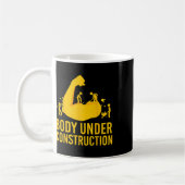 Mug Bodybuilder corps en construction Funny Gym corps (Gauche)