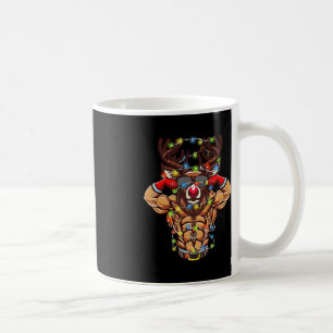Mug Bodybuilding de Père Noël Reindeer Christmas Gym W