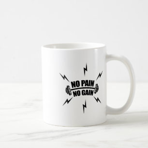 Mug Bodybuilding drôle 'pas de douleur, pas de résulta