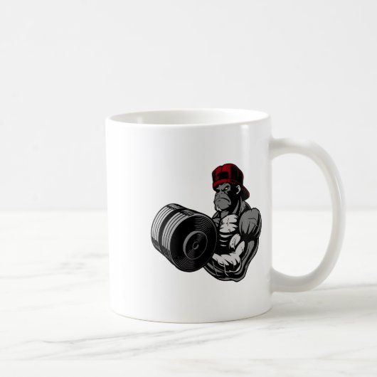 Mug Bodybuilding Gorilla Gym Strength Training Workout (Droite)