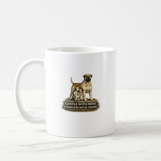 Mug Boerboel – Doux avec les miens, intrépide avec les (Gauche)