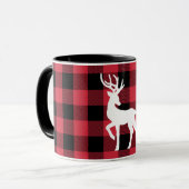 Mug Boeuf blanc Boeuf rouge Chèque Musique (Devant gauche)