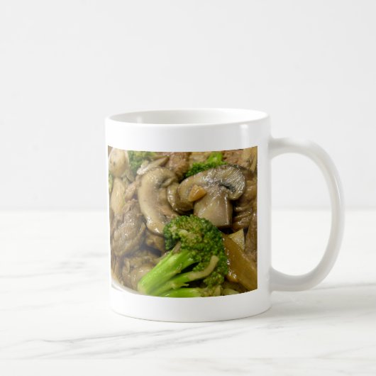 Mug Boeuf, brocoli et champignons remuer la frite (Droite)