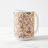 Mug Boeuf mignon cerf modèle floral (Devant droit)