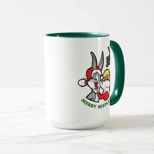 Mug BOGS BUNNY™ & Lola "Merry Mistletoe" (Devant droit)