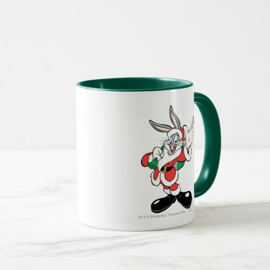 Mug BOGS BUNNY™ Père Noël Waving (Devant droit)