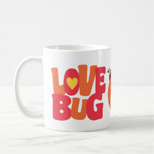 Mug Bogue de l'amour Orange & Coccinelle Rouge Cœur d'