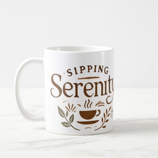 Mug bohème - Coupe de café esthétique et terrestre (Gauche)