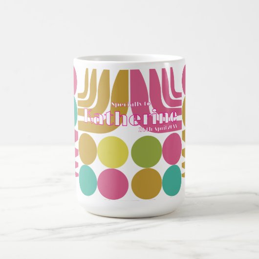 Mug Bohème Rose Vert Bleu Marron (Centre)