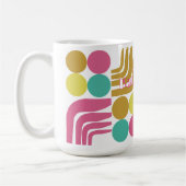 Mug Bohème Rose Vert Bleu Marron (Gauche)