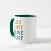 Mug Boho Adventure Wild Spirit Brave Heart (Devant gauche)
