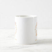Mug Boho Automne Floral Wreath | Nom personnalisé (Centre)