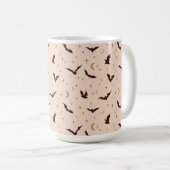 Mug Boho Bats et étoiles Motif d'Halloween (Devant droit)
