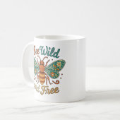 Mug Boho Bee Wild and Free Floral (Devant gauche)