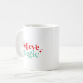 Mug Boho Believe in Magic Christmas police moderne (Devant gauche)
