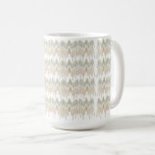 Mug Boho biologique Abstrait Macrame Naturel Pression (Devant droit)