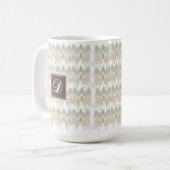 Mug Boho biologique Abstrait Macrame Naturel Pression (Devant gauche)