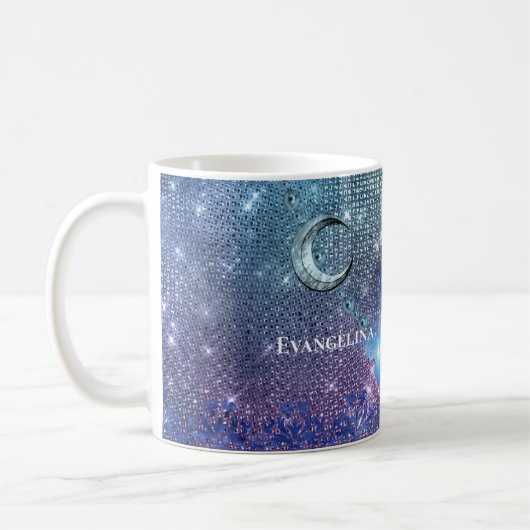 Mug Boho Blue Purple Owen Moon (Gauche)
