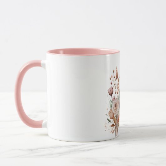 Mug Boho Blush Floral (Gauche)