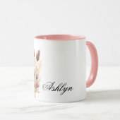 Mug Boho Blush Floral (Devant droit)
