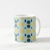 Mug Boho Celestial Sun Moon Motif bleu (Devant droit)