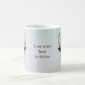 Mug Boho Chic Aquarelle Florale Vache Crâne (Centre)