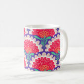 Mug Boho Chic Floral Vintage Imprimer. (Devant droit)