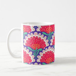 Mug Boho Chic Floral Vintage Imprimer.