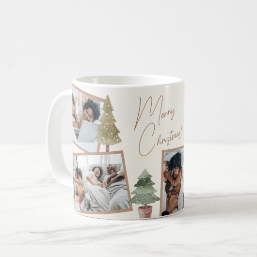 Mug Boho Chic Multi Photo Pine Tree (Devant gauche)