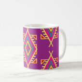 Mug Boho Chic : Ornement Ethnique Sans Seamless (Devant droit)