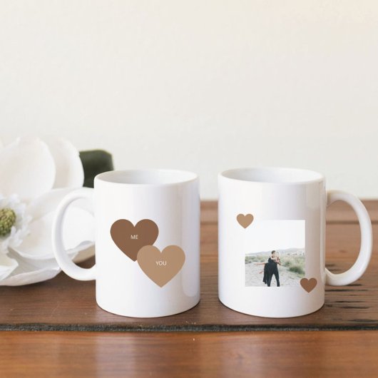 Mug Boho Chic Terracotta valentine's Day photo du coup