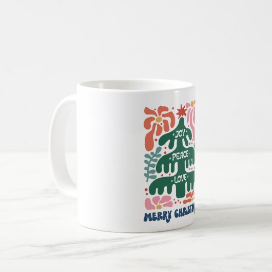 Mug Boho Christmas Joy Peace Love (Devant gauche)