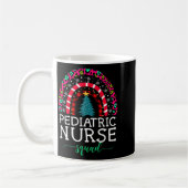Mug Boho Christmas Leopard Rainbow Pediatric Nurse Squ (Gauche)