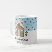 Mug Boho Cookie House Snowflakes Famille (Devant gauche)