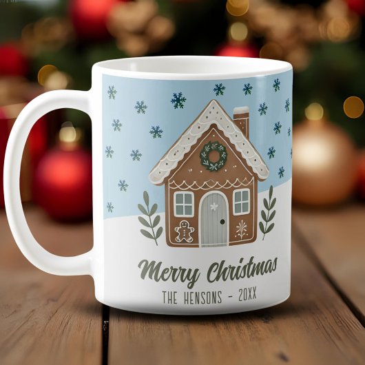 Mug Boho Cookie House Snowflakes Famille