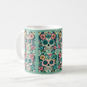 Mug Boho Crânes de Sucre (Devant gauche)