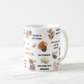 Mug Boho Daily rappelle les déclarations (Devant droit)