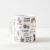 Mug Boho Daily rappelle les déclarations (Devant gauche)