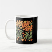 Mug Boho Daisy Flower,retro Floral Funny Gift Tee Wome (Gauche)
