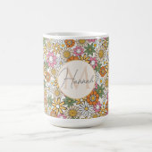 Mug Boho Daisy Flowers les années 70 Floral Super (Centre)