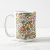 Mug Boho Daisy Flowers les années 70 Floral Super (Gauche)